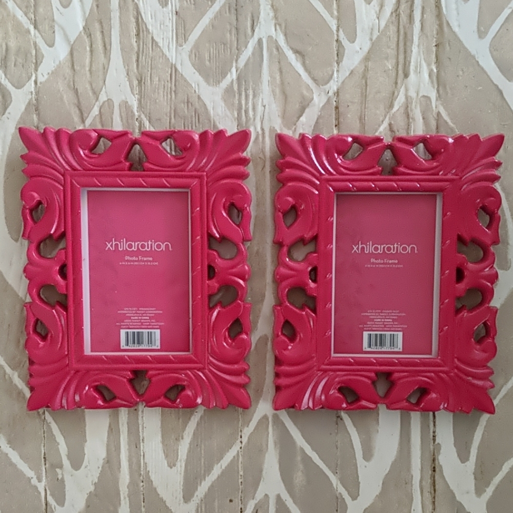 2 Hot Pink Frames, xhileration, new, never used